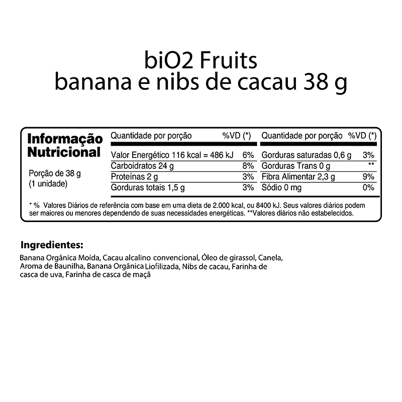 Informações nutricionais