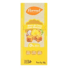 Doce de Abacaxi com Coco Zero 3un 60g- Flormel