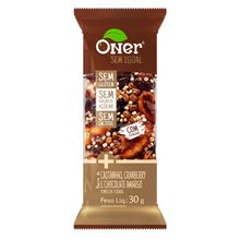 Barra de Castanhas, Cranberry e Chocolate Amargo 30g - Oner