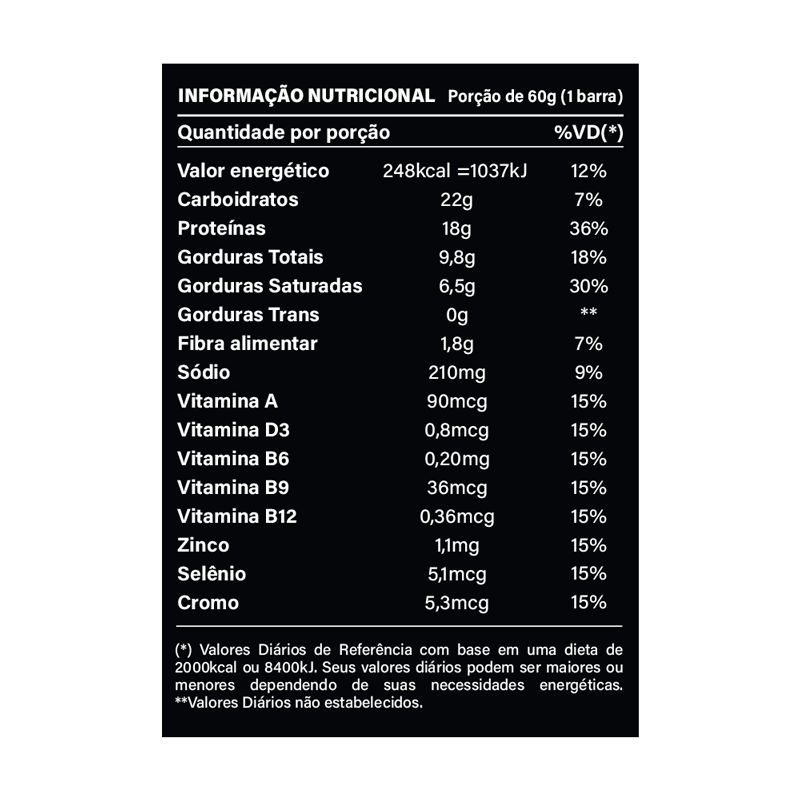 Informações nutricionais