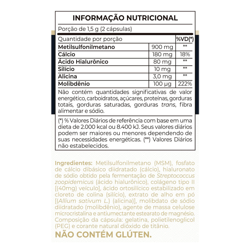 Informações nutricionais