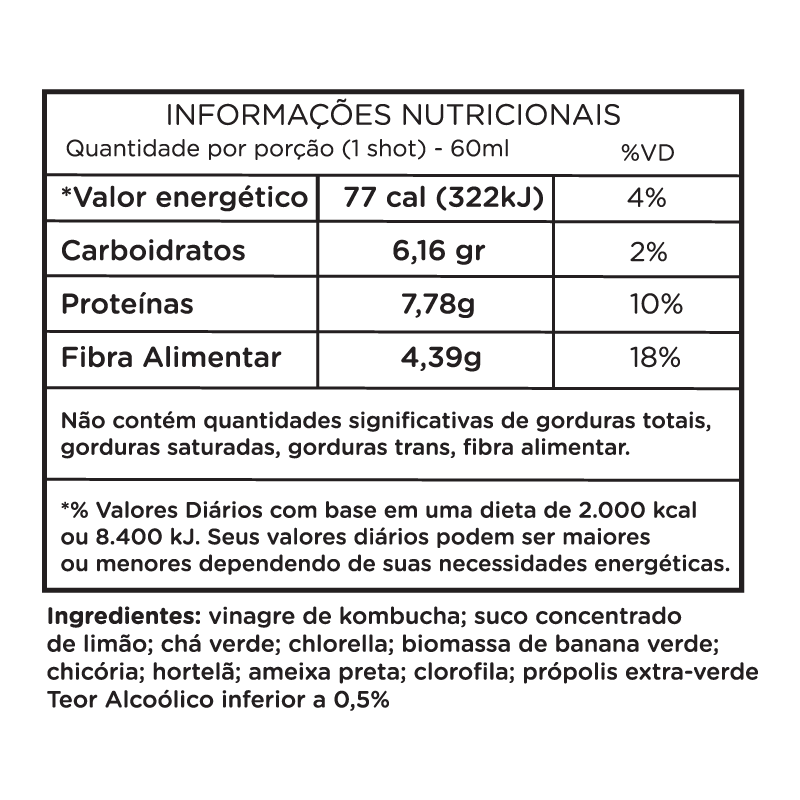 Informações nutricionais