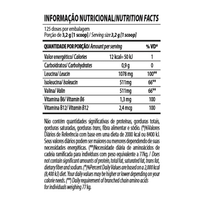 Informações nutricionais