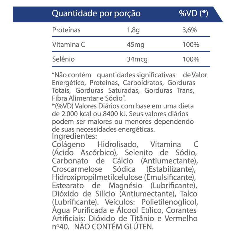 Informações nutricionais