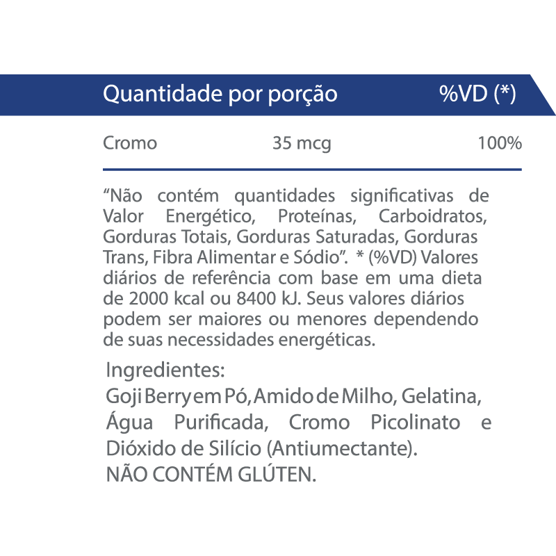 Informações nutricionais