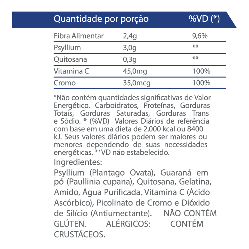 Informações nutricionais