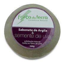 Sabonete de Argila e Semente de Uva 100g - Força da Terra