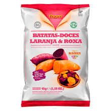 Chips de Batata Doce Laranja e Roxa Fhom 45g