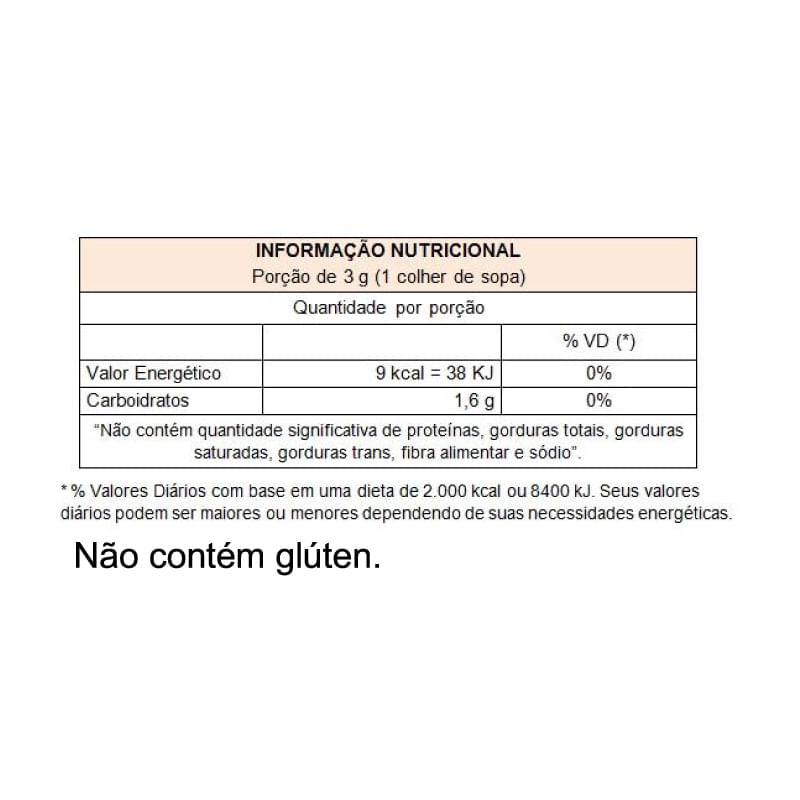 Informações nutricionais