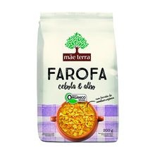 Farofa Orgânica Cebola e Alho 200g - Mãe Terra