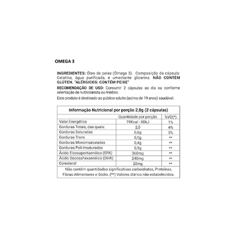 Informações nutricionais