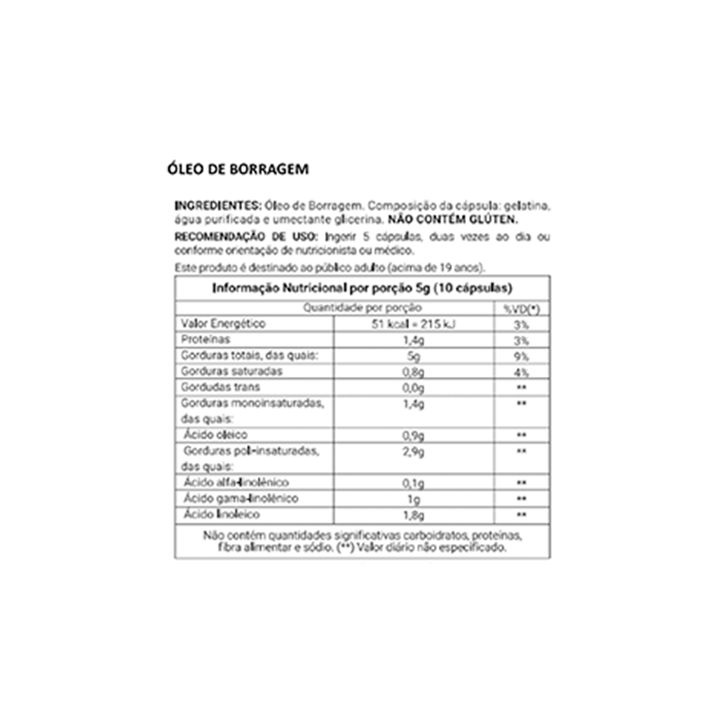 Informações nutricionais