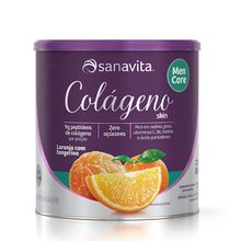 Colágeno Skin Men Care Laranja e Tangerina 300g - Sanavita