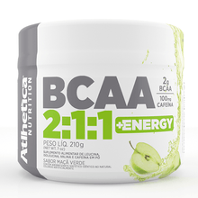 BCAA 2:1:1 + Energy Maçã Verde 210G - Atlhetica