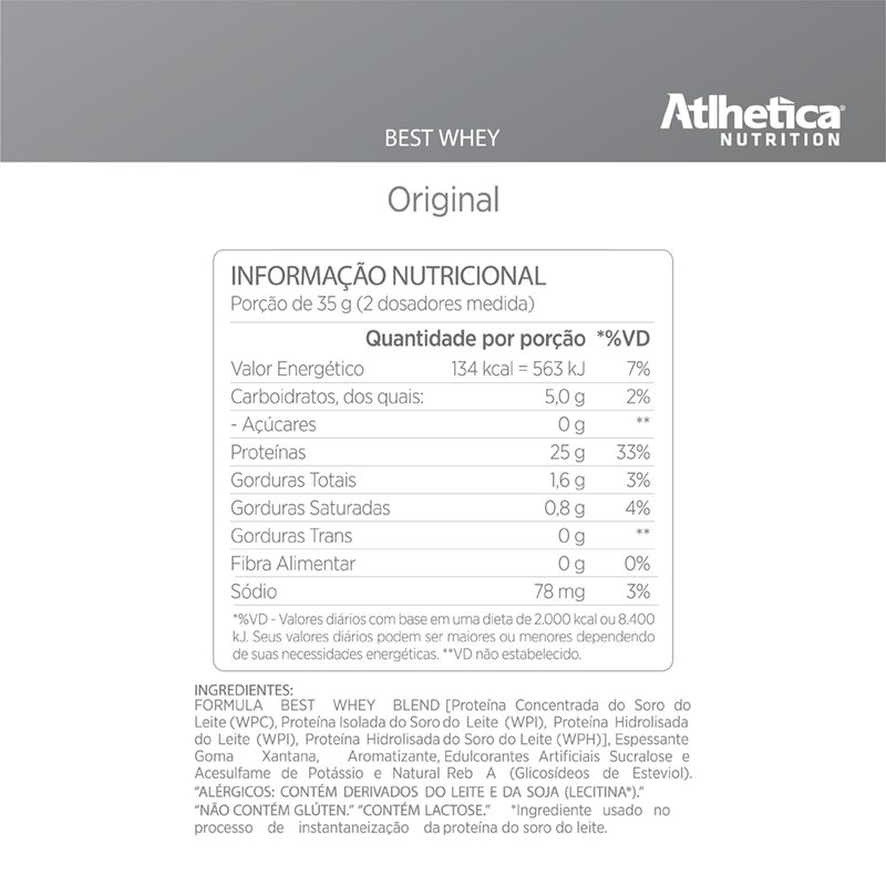 Informações nutricionais