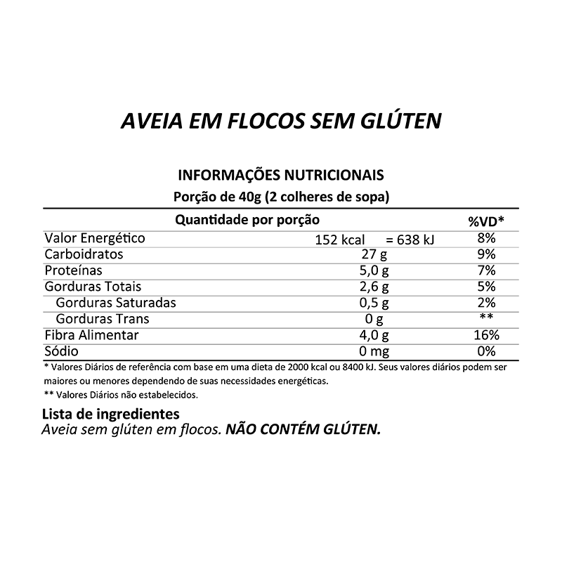 Informações nutricionais