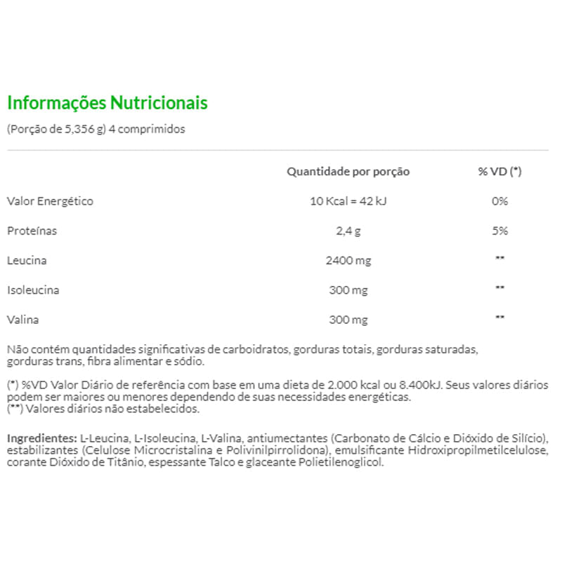 Informações nutricionais