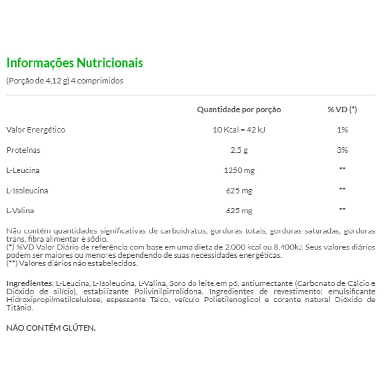 Informações nutricionais