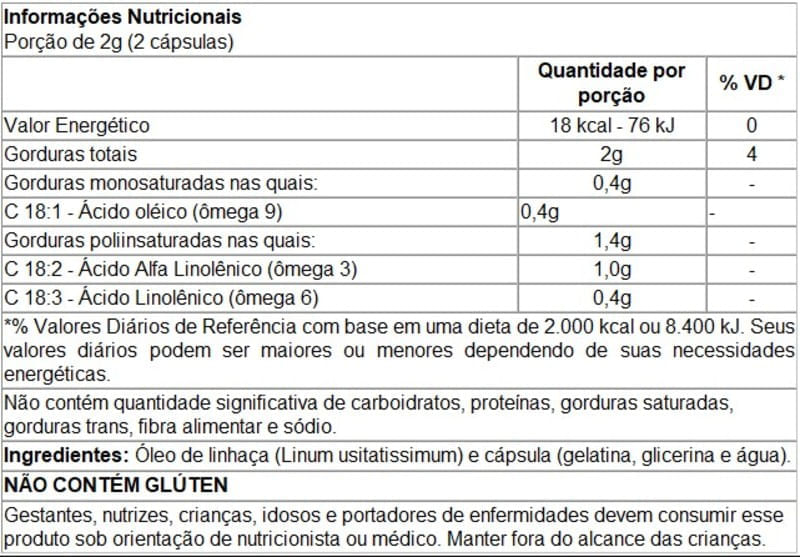 Informações nutricionais