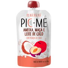 Purê de Frutas Ameixa Maçã e Leite de Coco 100g - Pic-me