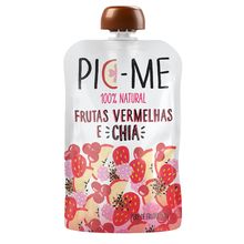 Purê de Frutas Vermelhas e Chia 100g - Pic-me