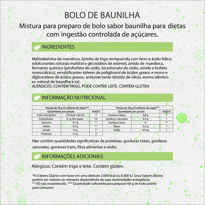 Informações nutricionais