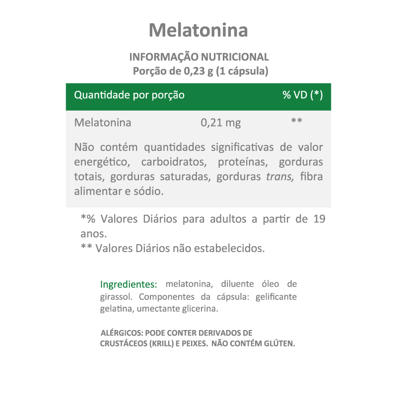 Informações nutricionais