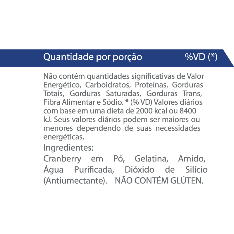 Informações nutricionais