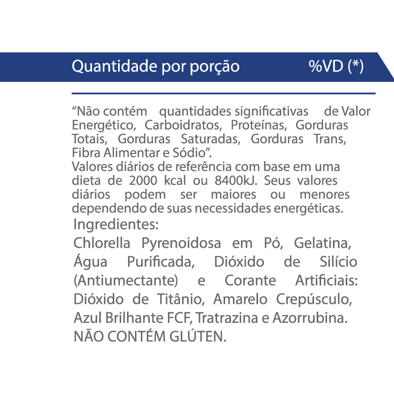 Informações nutricionais