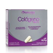 Colágeno Tipo II 40mg 30caps - Sanavita