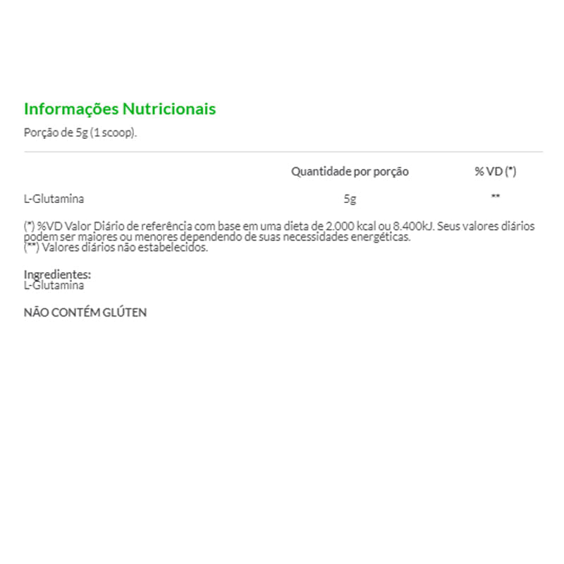 Informações nutricionais