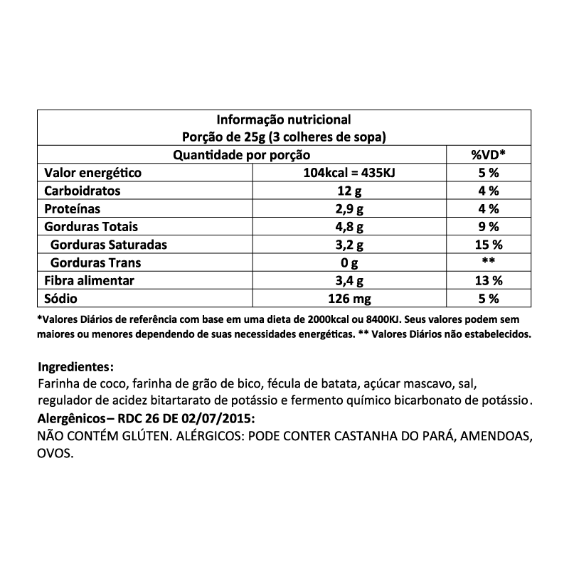 Informações nutricionais