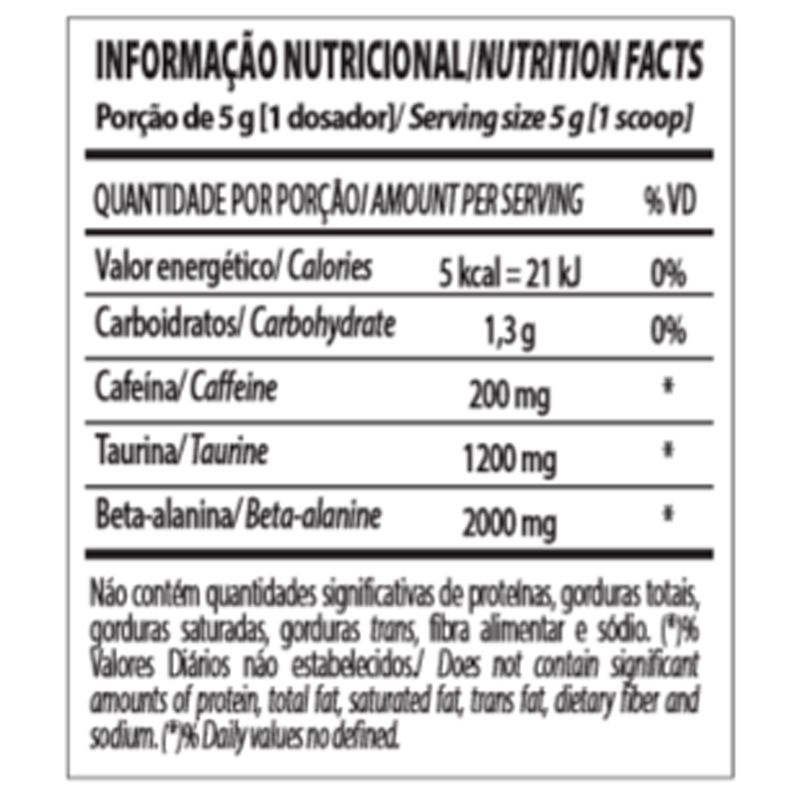 Informações nutricionais