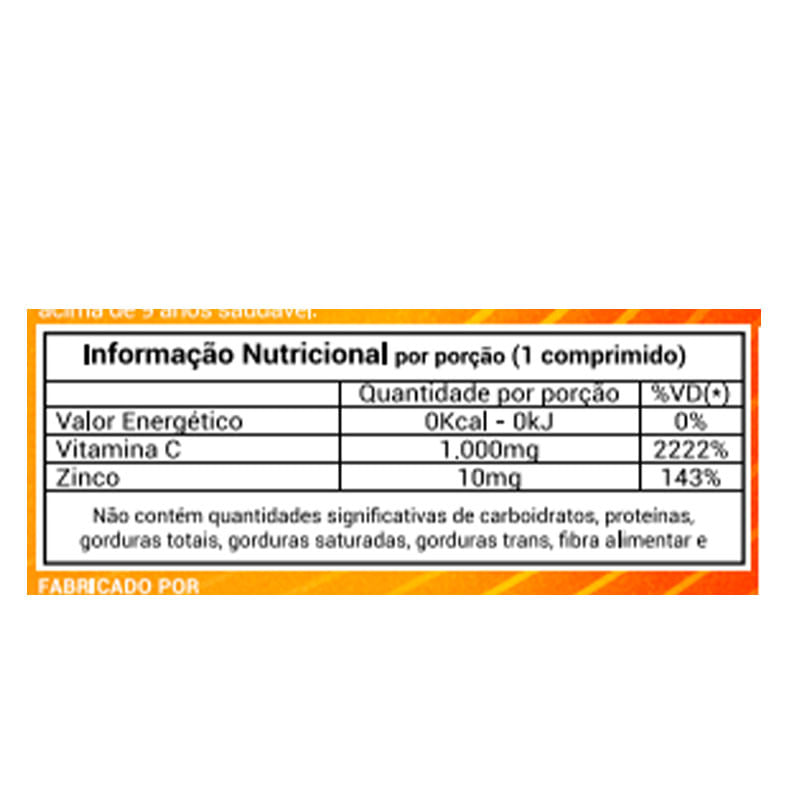 Informações nutricionais