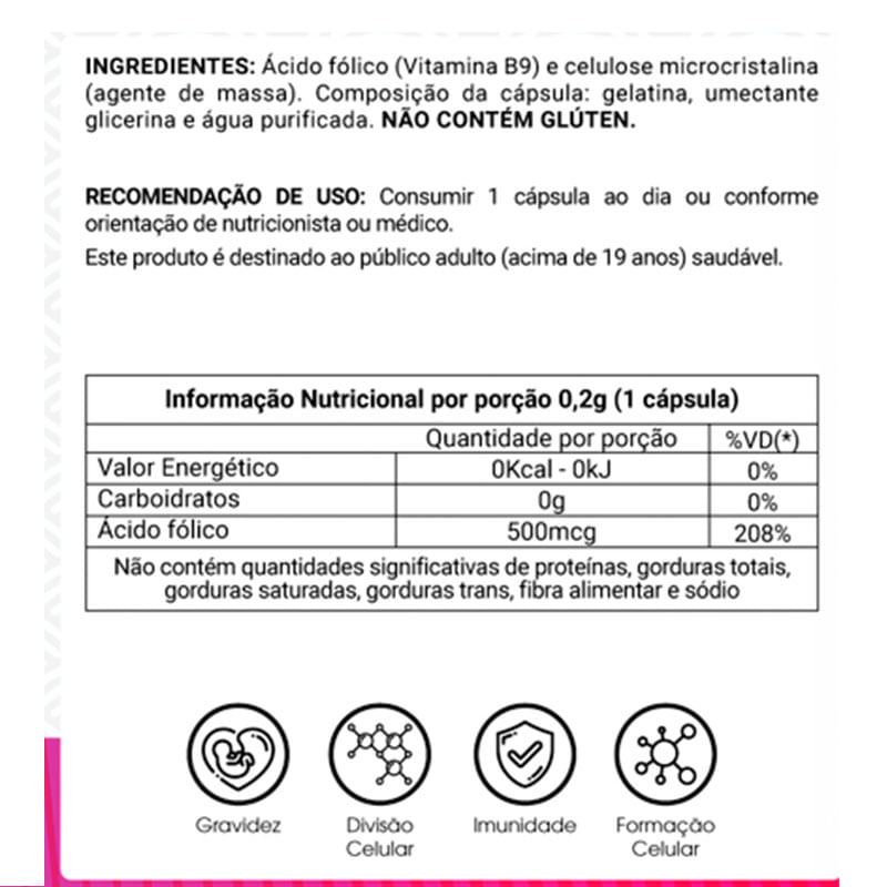 Informações nutricionais