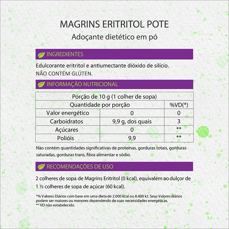 Informações nutricionais