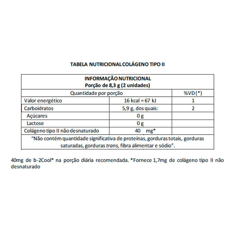 Informações nutricionais