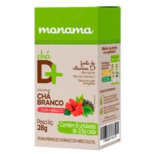 Chá D+ Branco com Hibisco 28g - Monama