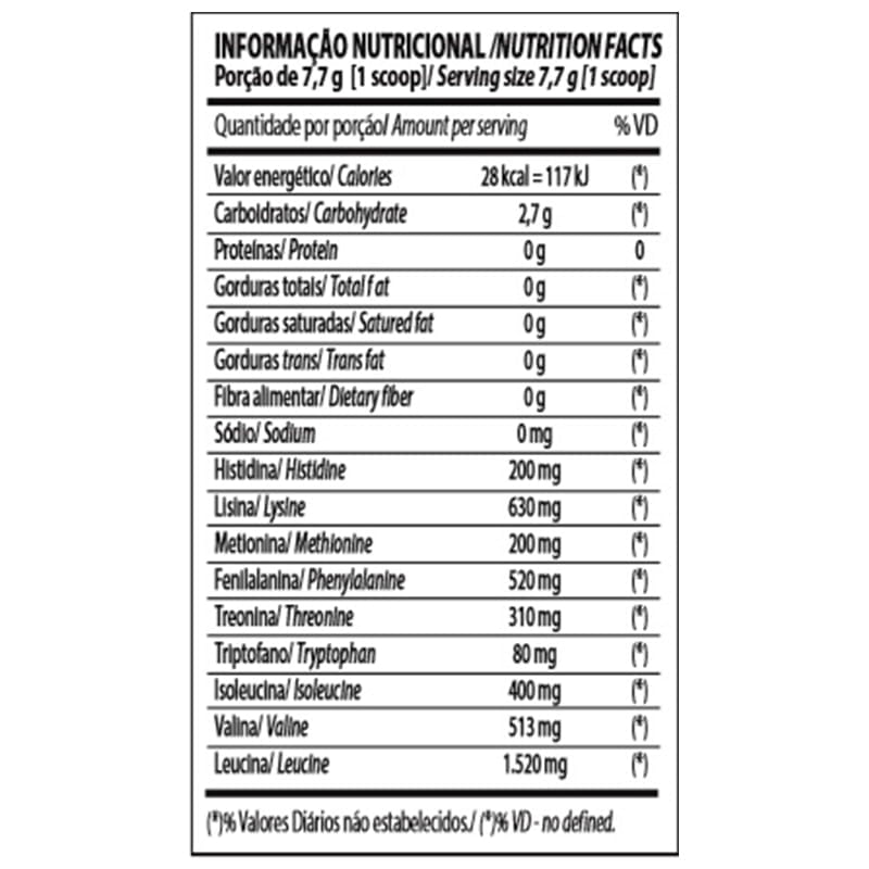 Informações nutricionais