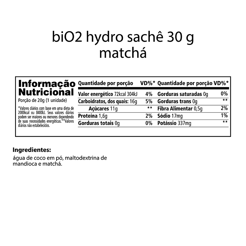 Informações nutricionais