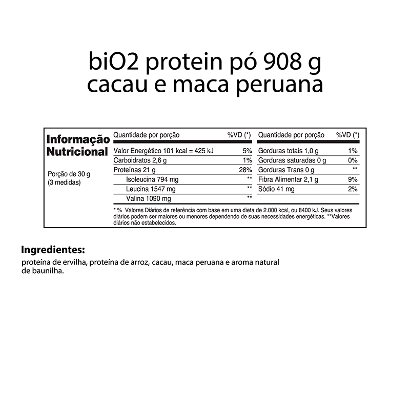 Informações nutricionais