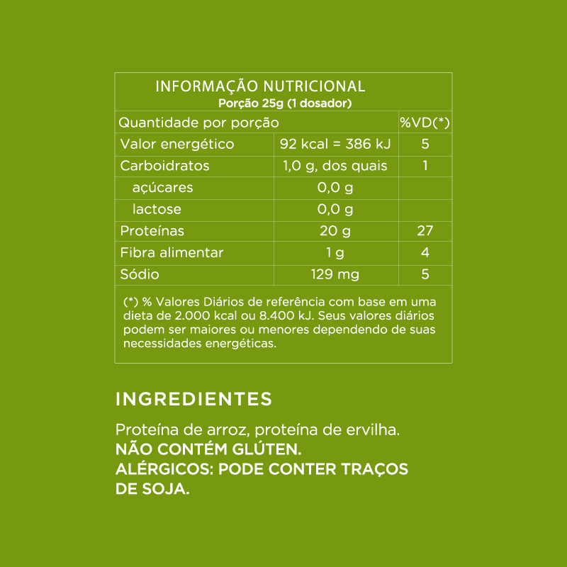 Informações nutricionais