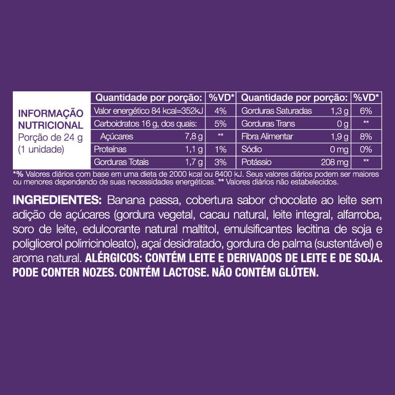 Informações nutricionais