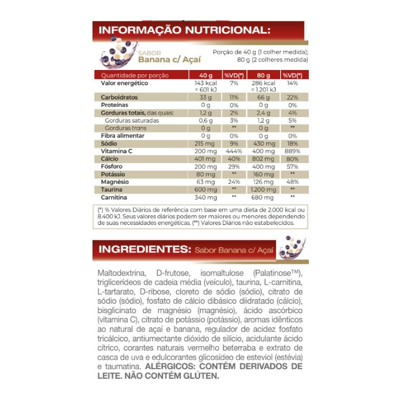 Informações nutricionais