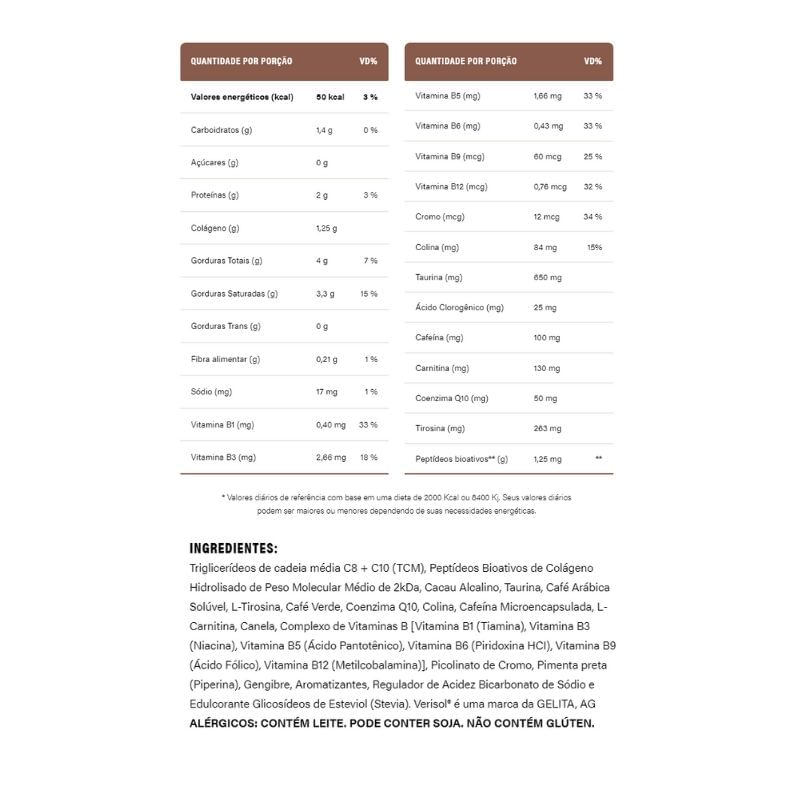 Informações nutricionais