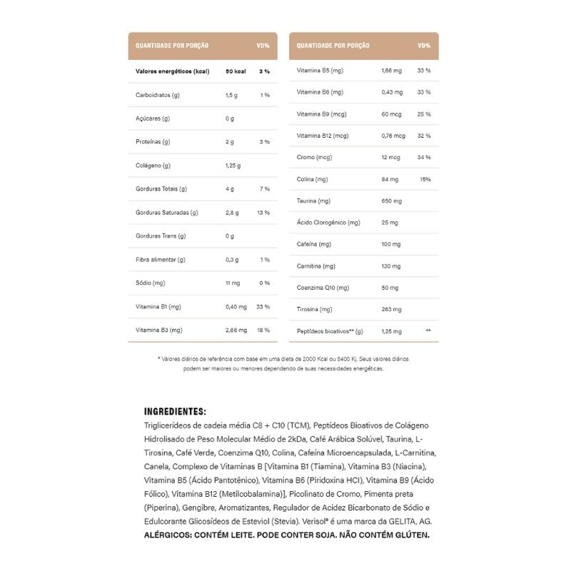 Informações nutricionais