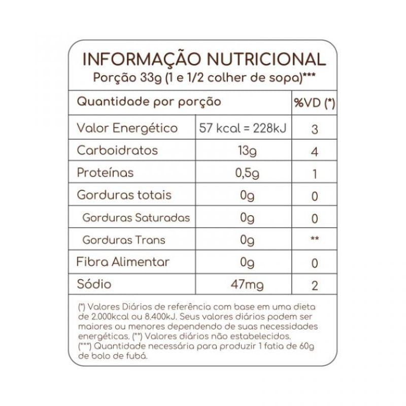 Informações nutricionais