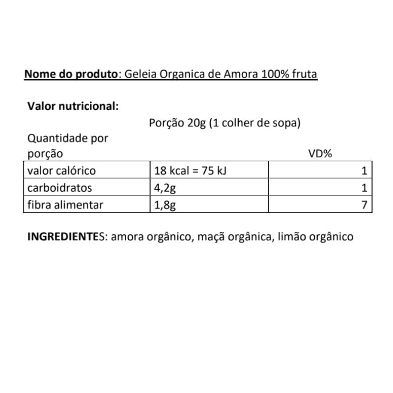 Informações nutricionais