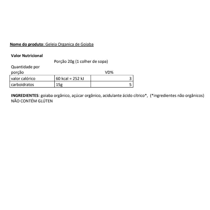 Informações nutricionais