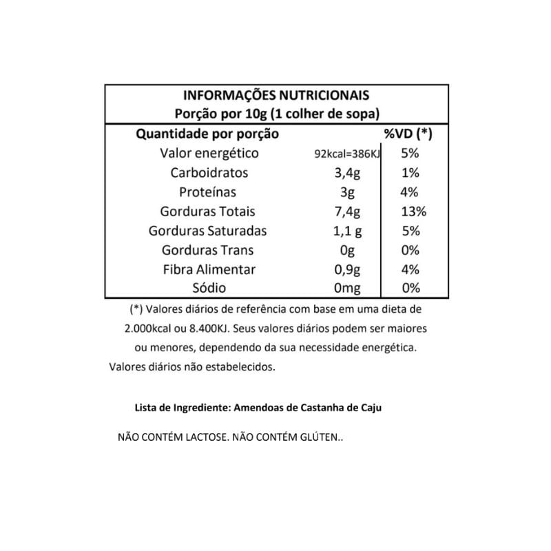 Informações nutricionais